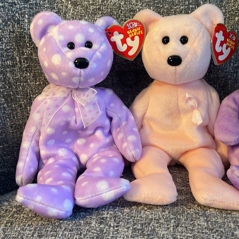 Set of 4 NWT TY Beanie Baby Bears - Picture 2 of 7